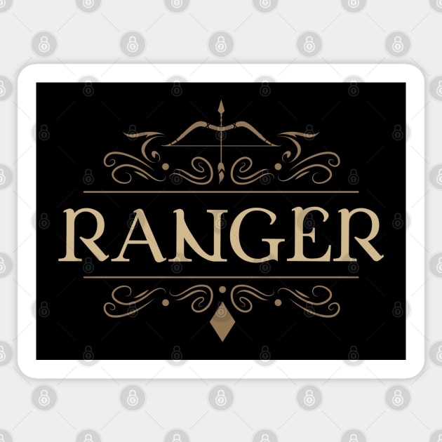 Ranger Character Class Tabletop RPG Sticker by dungeonarsenal